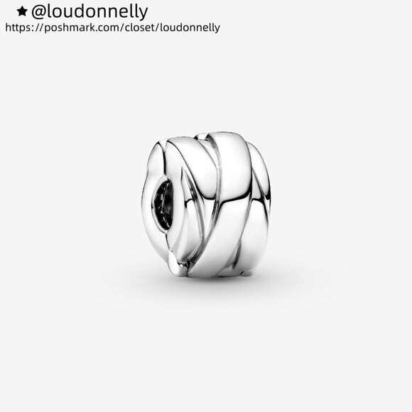 Pandora Polished Ribbons Clip Charm - Picture 1 of 4